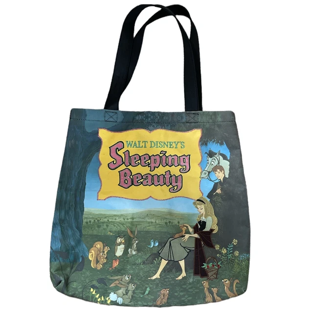 DISNEY STORE WALT Disney's Sleeping Beauty Tote Bag Embroidered 16"x16