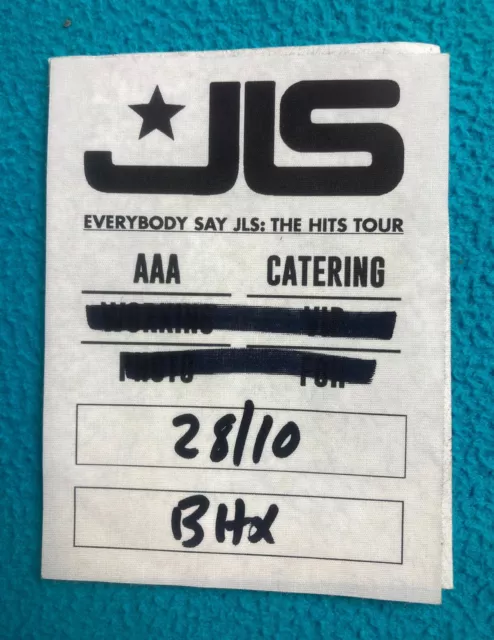 JLS Everybody Say JLS: The Hits Tour Birmingham 28/10/23 AAA Catering Backstage