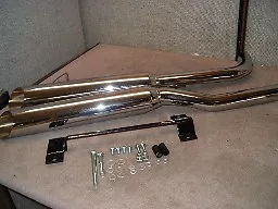 "Hard-Krome" FLST 3 1/2" Slip-On Mufflers-$269 NEW!