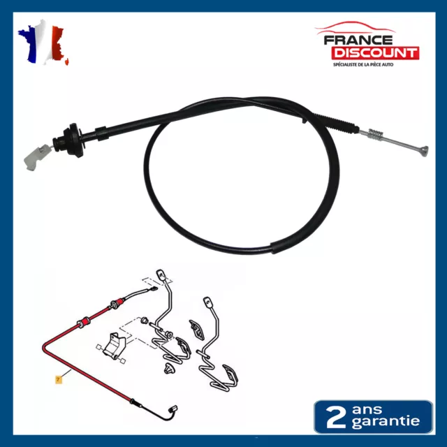 CABLE D'ACCELERATEUR prévu pour BERLINGO PARTNER 206 306 307 406 1629.G0 1629G0