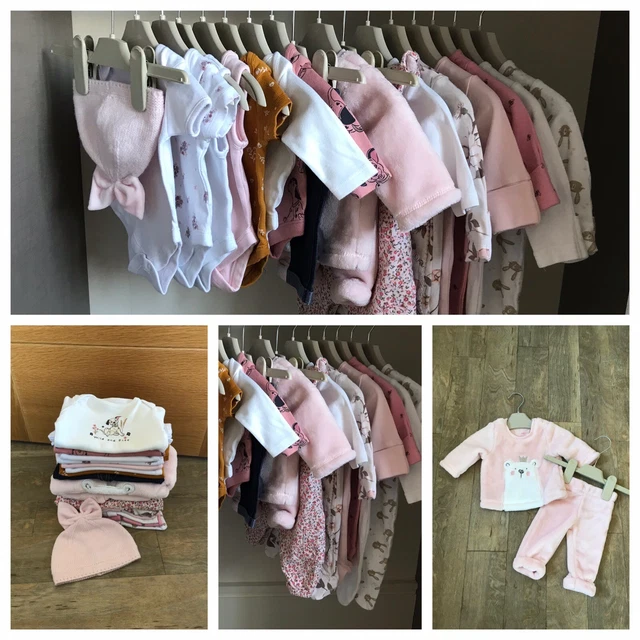 Bellissimo pacchetto di vestiti per bambine età neonato / 0-1 mese ottime condizioni.
