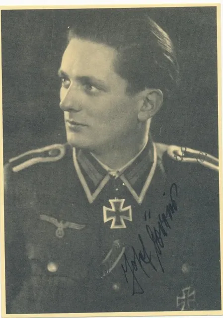 Josef Dörries- Signed Vintage Photograph (Stabsfeldwebel in Wehrmacht)