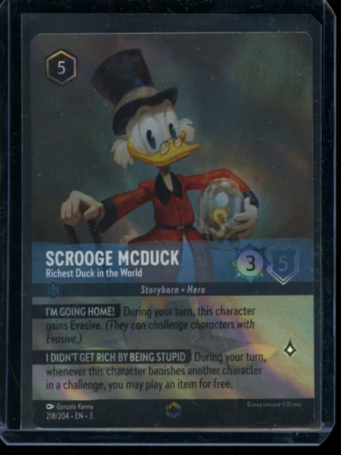 Scrooge McDuck ENCHANTED Richest Duck Disney Lorcana Into The Inklands #218/204