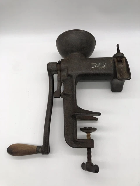 antique cast iron wood meat grinder food chopper vintage food slicer hand crank antique cast iron wood meat grinder food chopper vintage food slicer hand crank