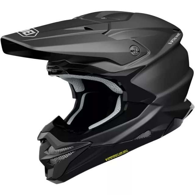 Shoei Vfx-Wr Motocross Mx Enduro Bike Helmet - Black Matt