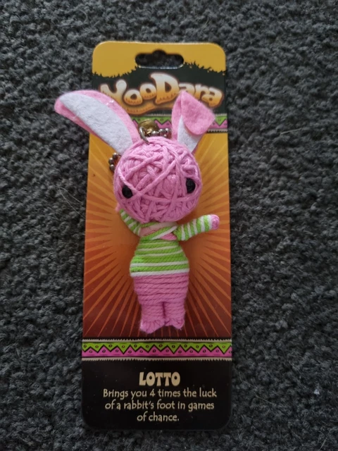 YOODARA LOTTO THE lucky rabbit Good Luck Tribe voodoo doll NEW