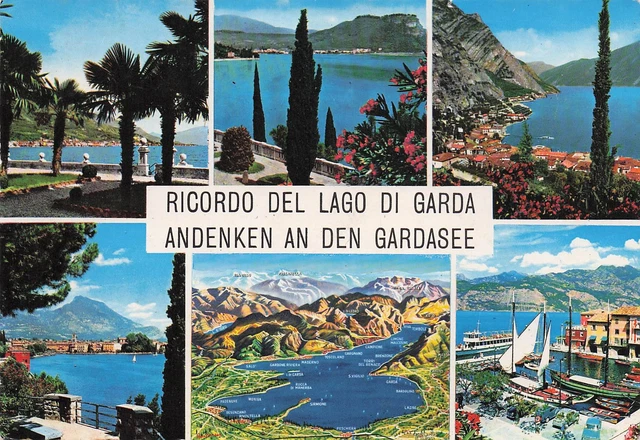 Lac Bracciano Italie Affiche De Voyage Vintage Souvenir Carte Postale Peinture De Portrait