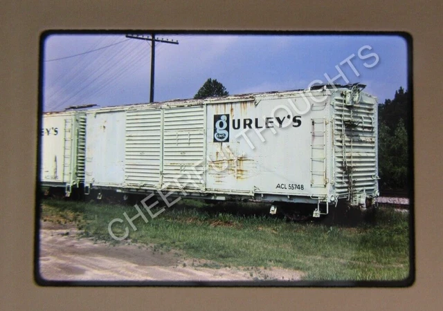 Original '85 Kodachrome Slide ACL 55748 Gurley's Boxcar      38Y4