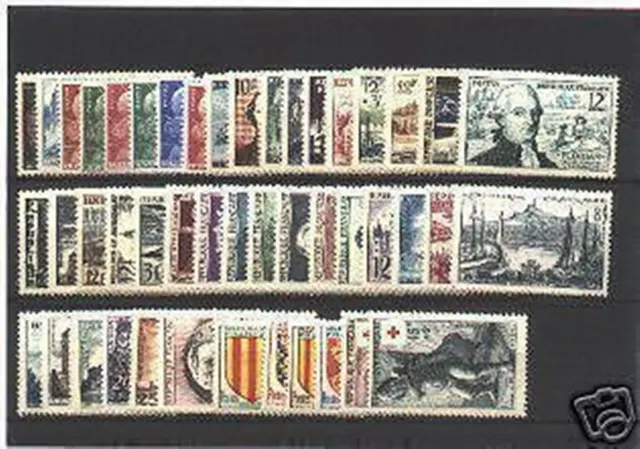 Frankreich Briefmarke Jahr Vollständig 1955 Neu Xx Ttb , 46 Briefmarken, Wert: