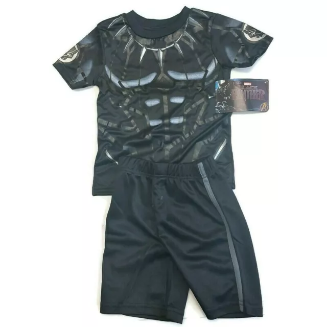 Marvel Black Panther Youth Boys Short Sleeve Shirt & Shorts 2 Piece Set Size 5