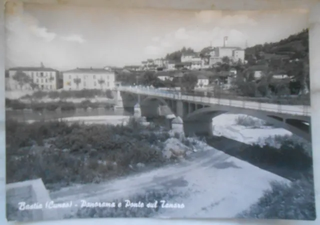 Cartolina Bastia panorama e ponte sul Tanaro