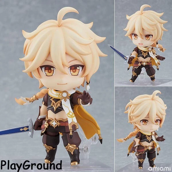 ANIME GENSHIN IMPACT Traveler Aether Action Changeable Figure Statue ...