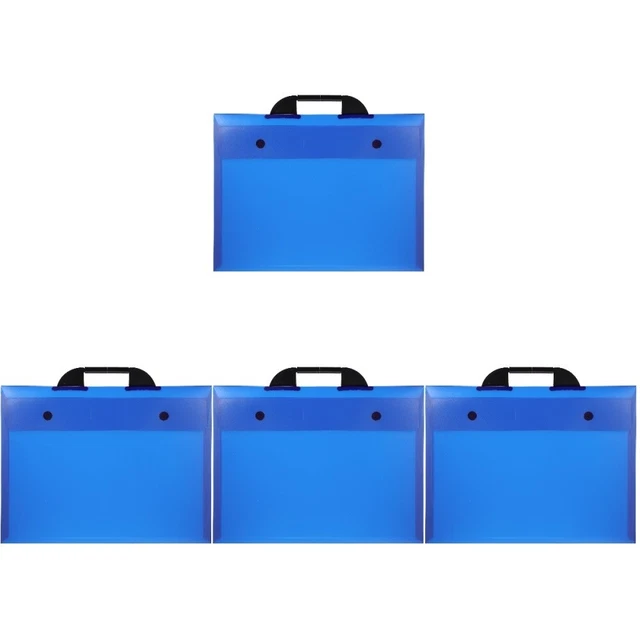 4 PIEZAS Art Portfolio Bag portátil Artwork Bag carpeta de cartera práctica para artes