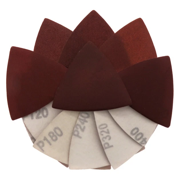 Hojas de lijado de papel de lija triangular de alta calidad 20x 40-400Grit