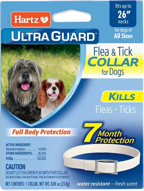 Hartz UltraGuard Flea & Tick Collar for Dogs & Puppies 26", 7 Month Protection