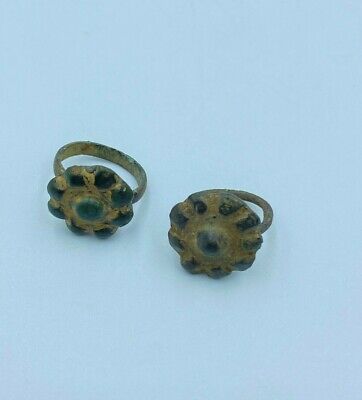 Ancient Roman Byzantine Bronze Jewelry Vintage Old Antiquities Antique Rings