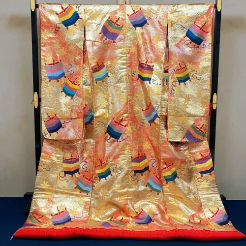 Japanese traditional kimono Uchikake pure silk for Wedding from Japan 2310_15