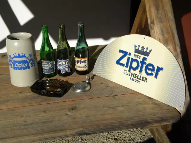 Konvolut ZIPFER BIER 2 Liter Bierkrug Maßkrug Brauerei Zipf beerstein stein Krug