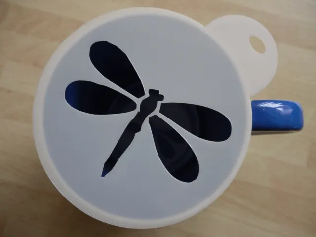 100 mm libellula nuovo design stencil artigianale e stencil da caffè
