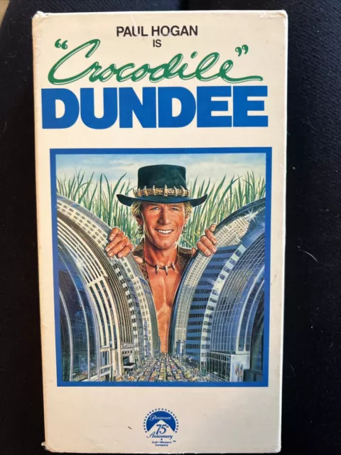 Crocodile Dundee VHS Video Tape VCR 1986 1 Paul Hogan Linda Kozlowski 75th RARE!