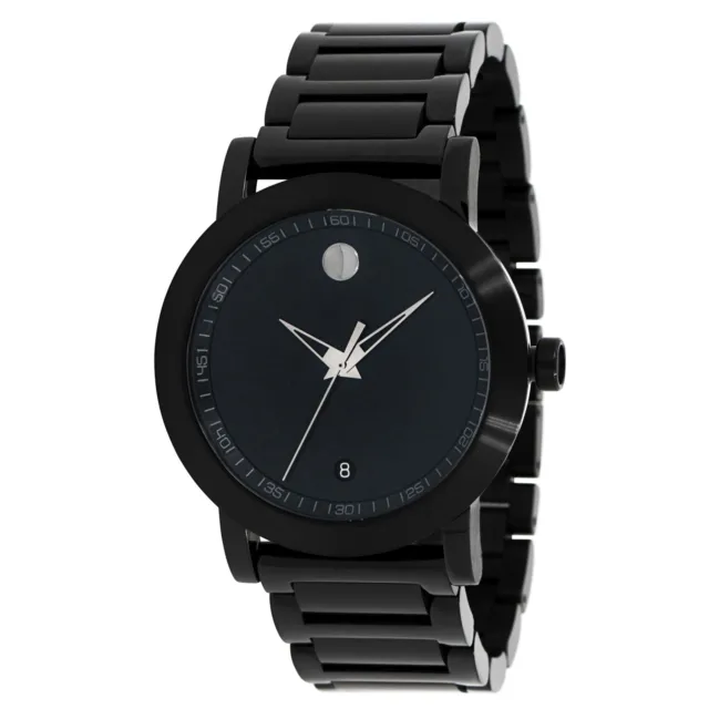 Movado 0606615 Men's Museum Black Dial Quartz Watch