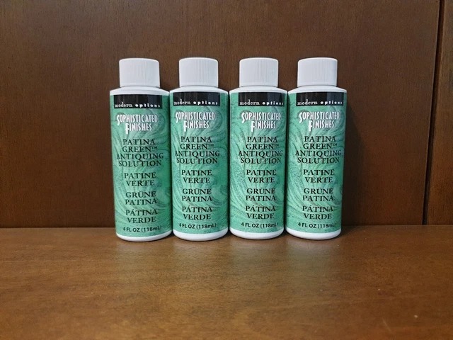 Triangle Coatings Sophisticated Finishes Patina Green Antiquing Solution-4 Packs