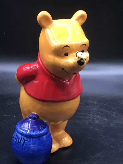 Disney Vintage Ceramic Figurine Winnie the Pooh & Honey Pot