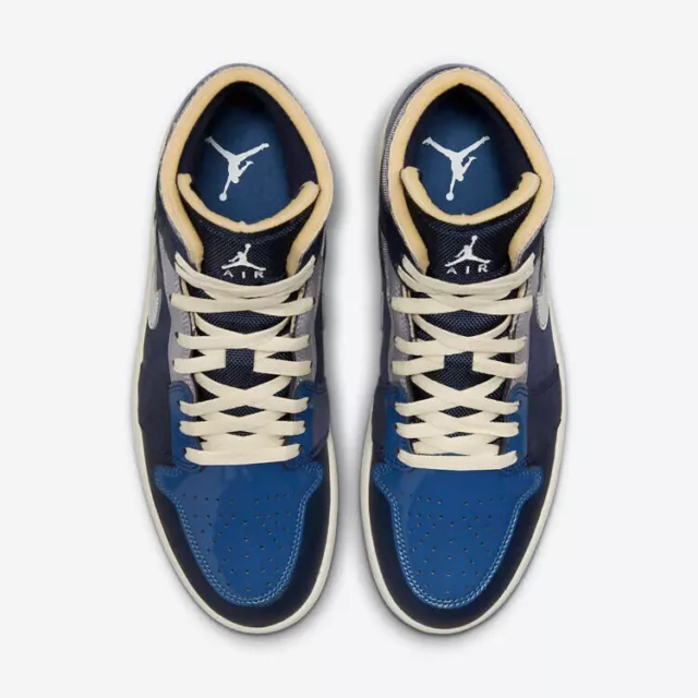 Scarpe uomo Nike Air Jordan 1 mid SE Craft blu obsidian basket shoes sneakers 3