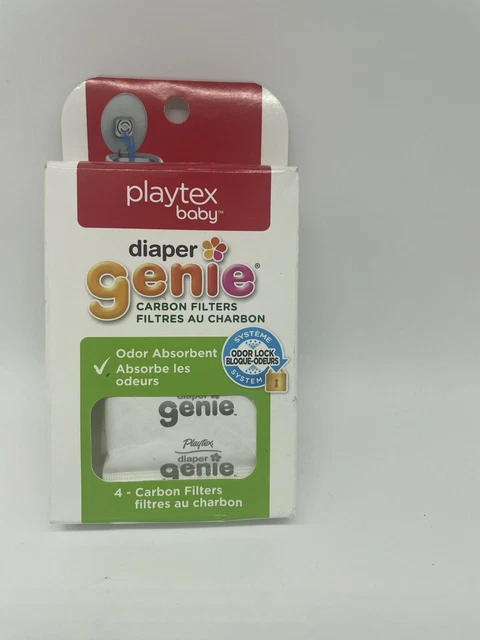 Diaper Genie Playtex Carbon Filter Refill Tray for Diaper Pails, 4 Count