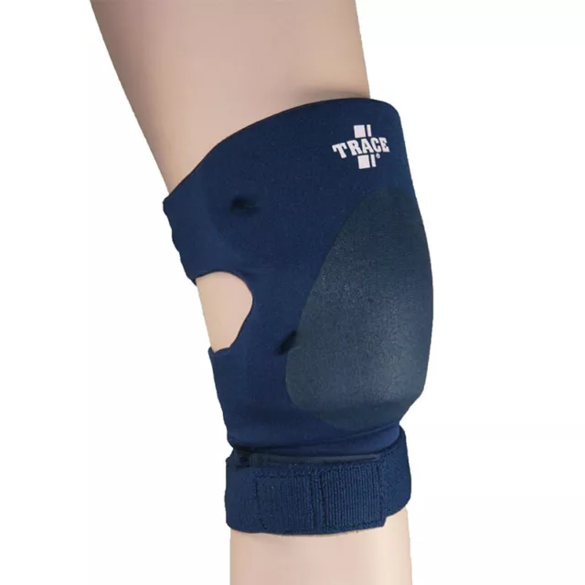 Trace Knee Pads with Strap in Navy Pro Wrestling Gear Attire or Training Wear