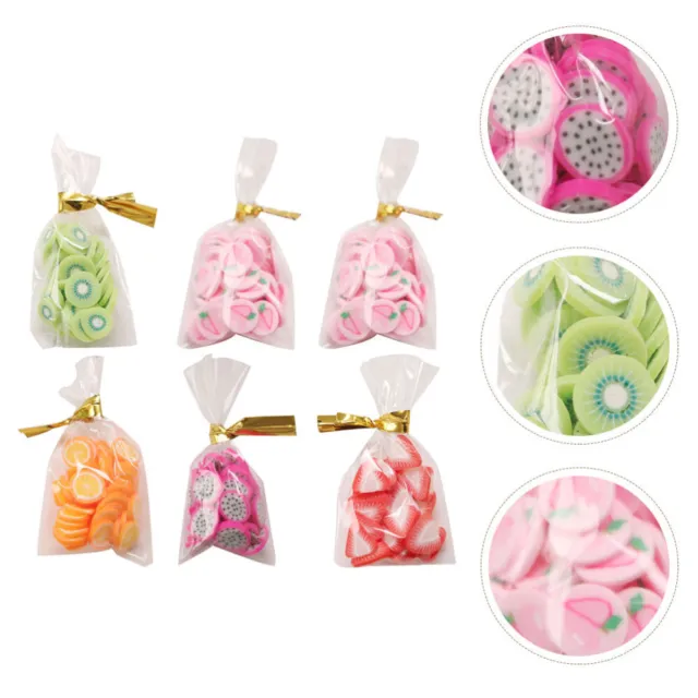 6 piezas mini bolsas de comida micro decoración de paisajes bocadillos comida