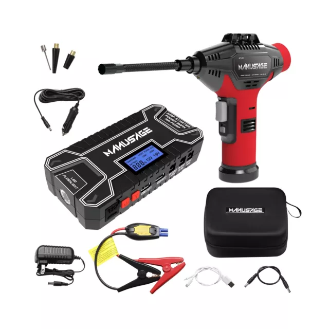 Jump Starter (for 5.5L Gas or to 4.0L Diesel) Powerful Car Jump Starter with ...