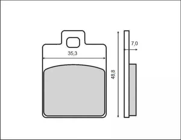 Plaquettes Piaggio ET2 ET4 Hexagon Coureur Zip MP3 LX NRG Fly Liberty 50-125-250