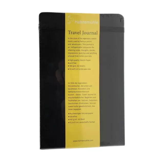 Hahnemühle Reisetagebuch Travel Journal, 13,5 x 21 cm Querformat, 140 g/m² NEU!!