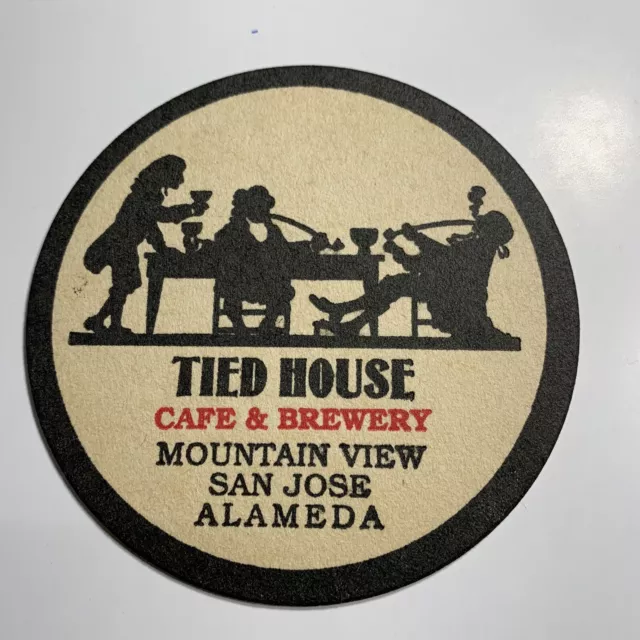 Tied House Craft Beer Coaster ￼ Mountain View, San Jose, Alameda, California