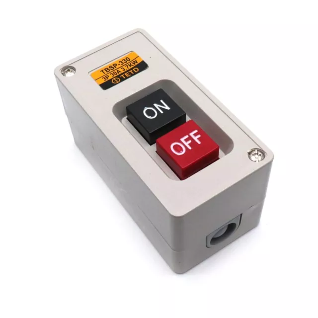 Premium Power Switch - 30A 3.7kW Versatile Control Station - Silver Alloy 3