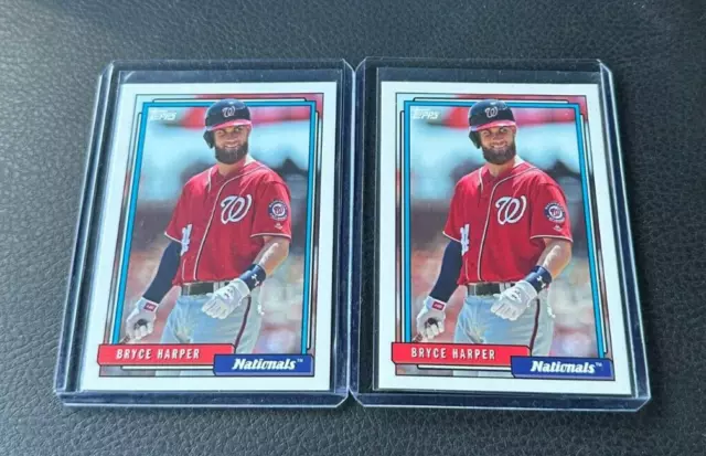 2017 Topps Archives Bryce Harper 2 Card Lot