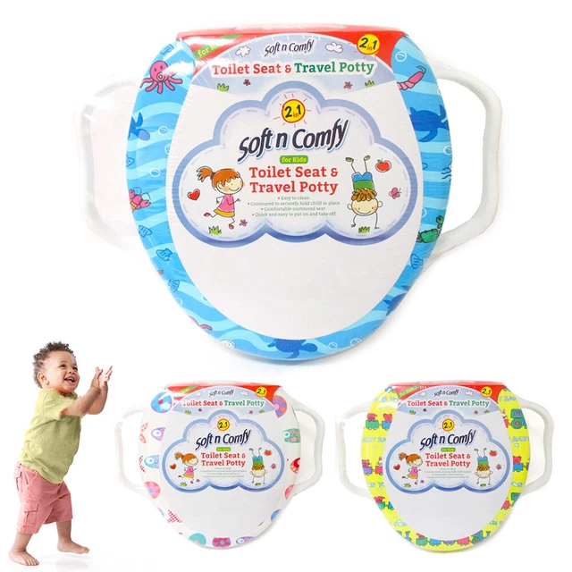 KIDS POTTY TRAINING Toilet Seat Toddler Chair Soft Cover Pad Travel