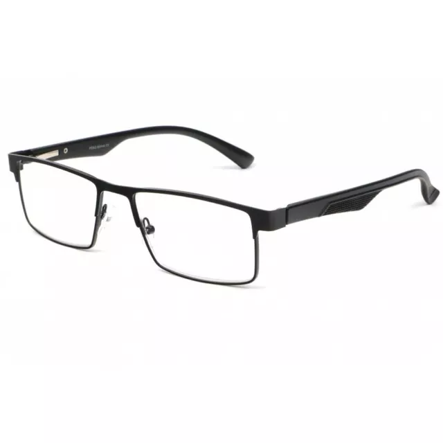 Lunettes De Lecture Anti Lumiere Bleue Marine en Metal Protection Ecran Comtek-