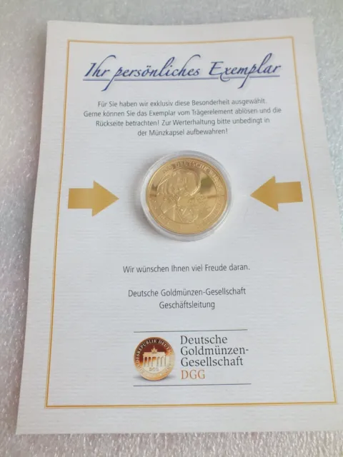 DGG - Medaille/Münze - Das Deutsche Wirtschaftswunder - vergoldet Ø 38 mm.Nr.35