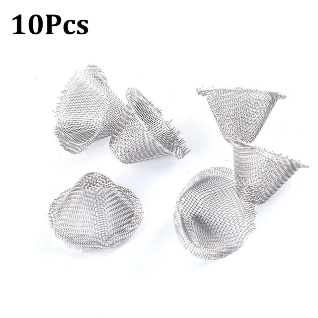 10Pcs Tobacco Smoking Pipe Metal Ball Stainless Steel Filter Screen Pipes