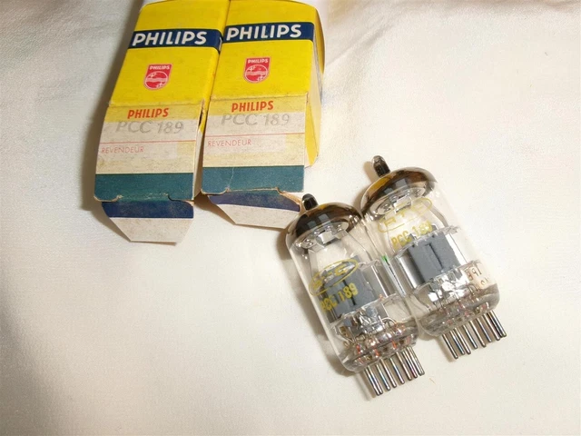 2x ECC88 6DJ8 Siemens Tubes Valvole Röhren Lampes - MINT NOS NIB