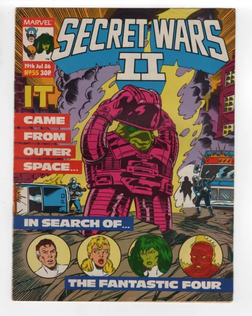 1985 Marvel Super Heroes Secret Wars Ii #3 Fantastic Four Annual #14 Key Rare Uk