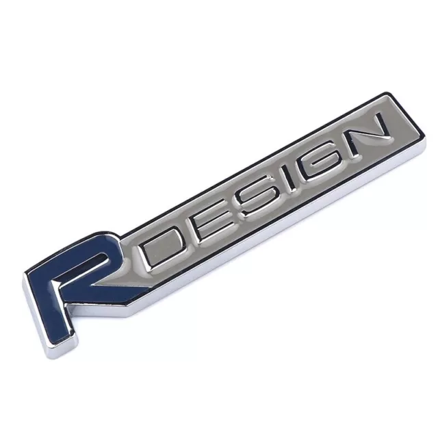 R DESIGN Blue Grill Badge Front Emblem For Volvo XC60 V70 S60 V40 V60 C30 V50