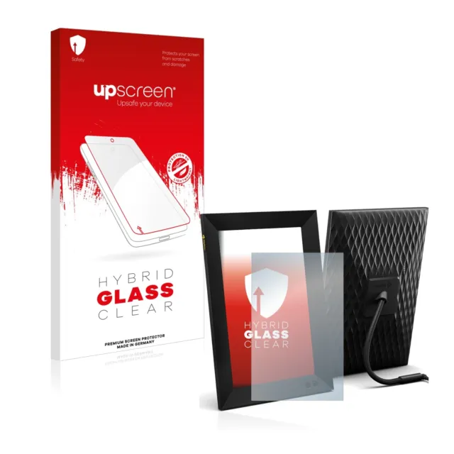 upscreen Glas Panzerfolie für Nixplay Smart Fotorahmen 10,1" Schutz Glas Folie