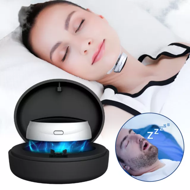 Anti Snoring Device Noise Micro Sleep Apnea Electric CPAP Stop Snore Aid Stopper