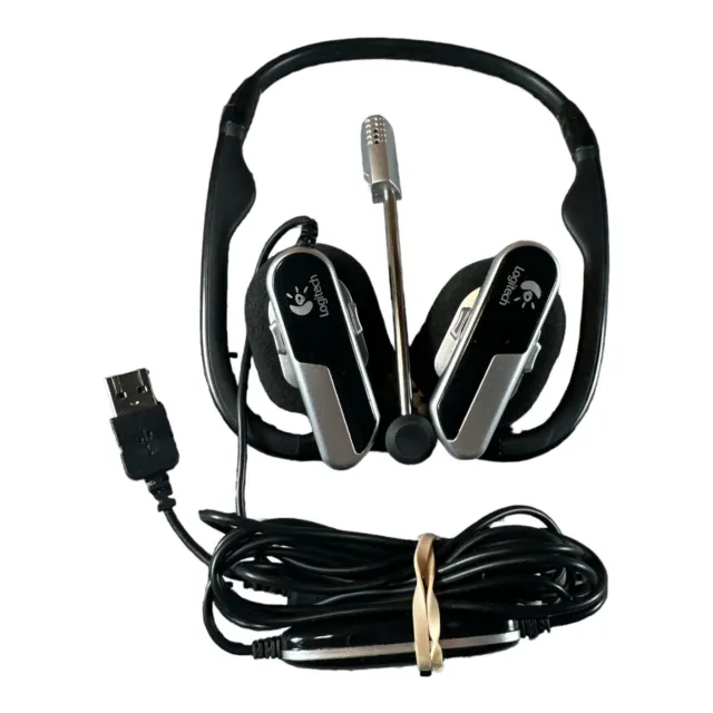 Logitech 881-000082 A-00027 Premium Notebook Headset PC USB Plug-In Wired