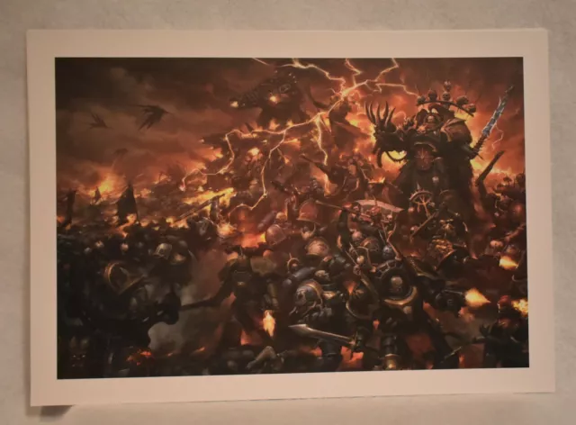 Warhammer Anniversary Art Prints 4 Designs