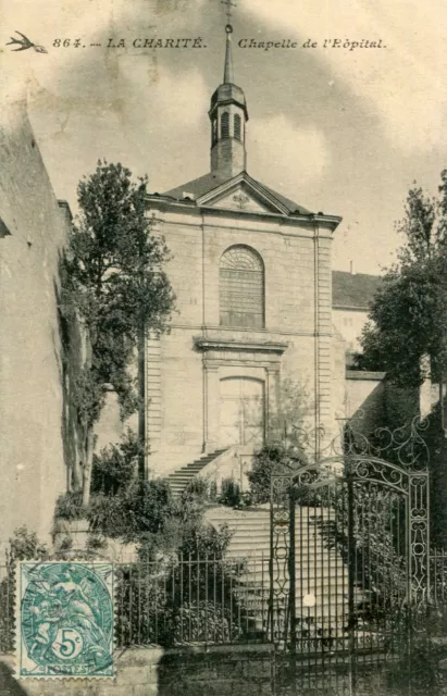 Carte LA CHARITE SUR LOIRE Chapelle de l'Hôpital
