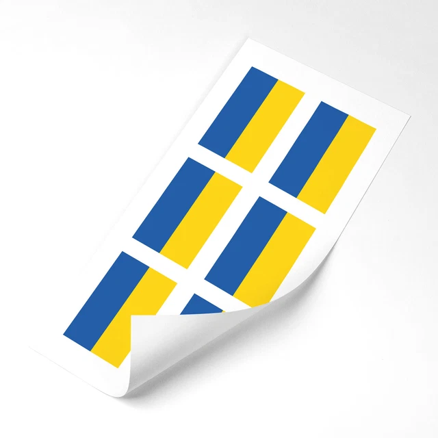 EU Flag Stickers - Pack Of 6 Glossy 25mm Vinyl Decals For Car, Bike, Or Helmet 12 thumbnail image